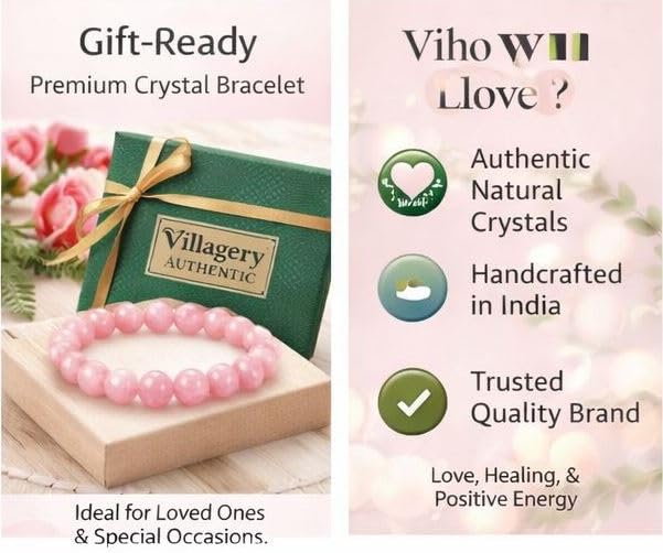Natural Rose Quartz Love Healing Bracelet