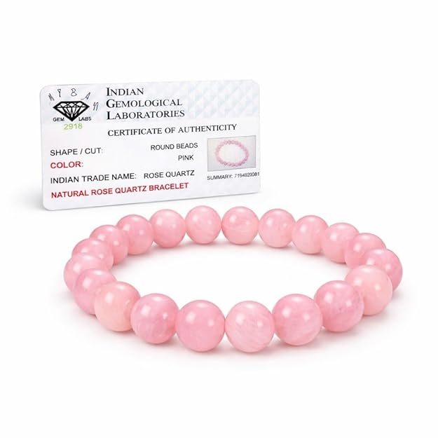 Natural Rose Quartz Love Healing Bracelet