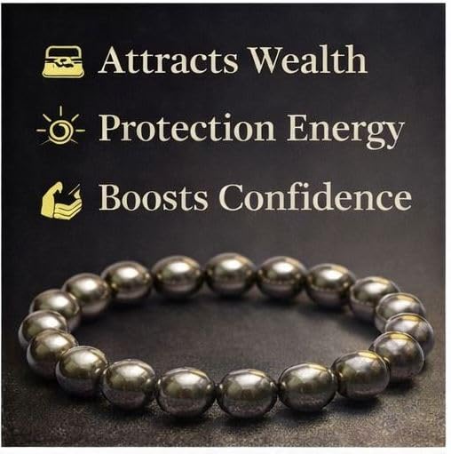 Natural Raw Pyrite Bracelet | Pyrite for Wealth, Helps to solve Financial Problems & Protection