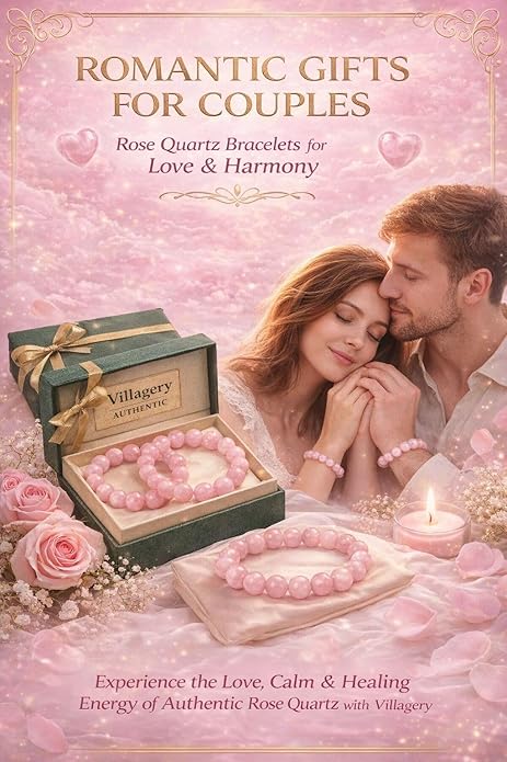 Natural Rose Quartz Love Healing Bracelet